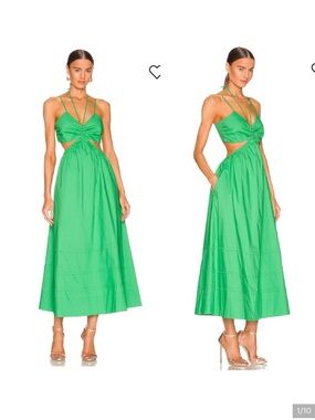 NICHOLAS Baylee Cut Out Ruched Dress